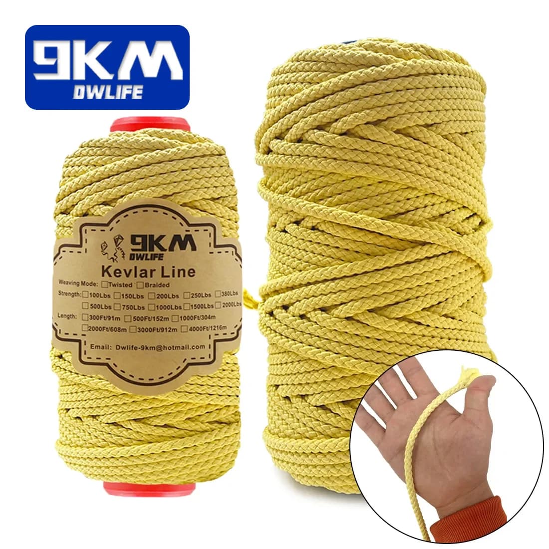 חוט קוויאר סרוג בחוזקה, 1.6-6.8mm